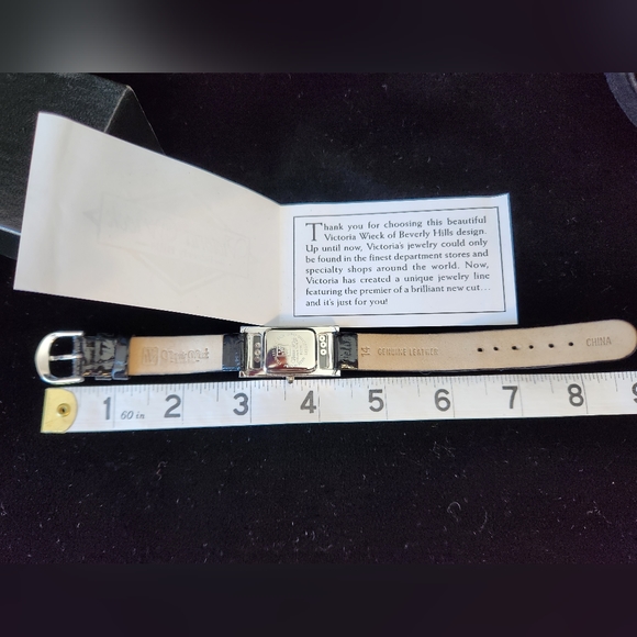 NWB Victoria Wieck Diamond Face watch. 9 inches - Picture 7 of 8